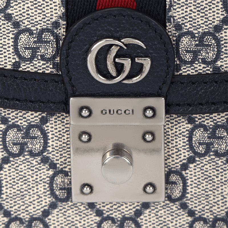 Сумка Gucci Ophidia Blue Beige - изображение 5