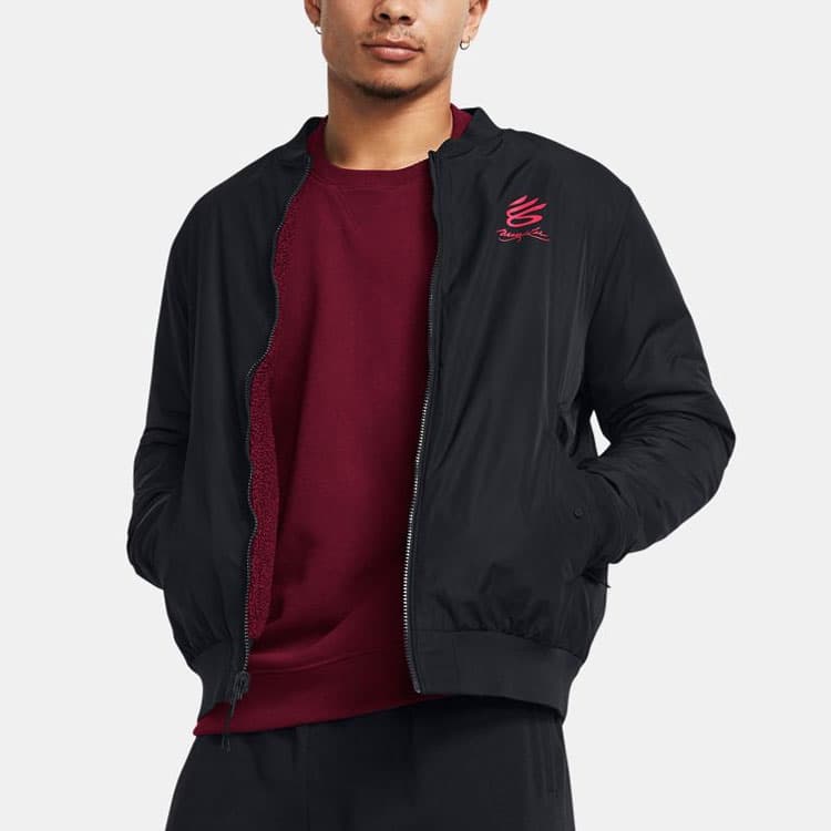 Куртка Under Armour Curry SS24 Bomber Jacket Black - изображение 3