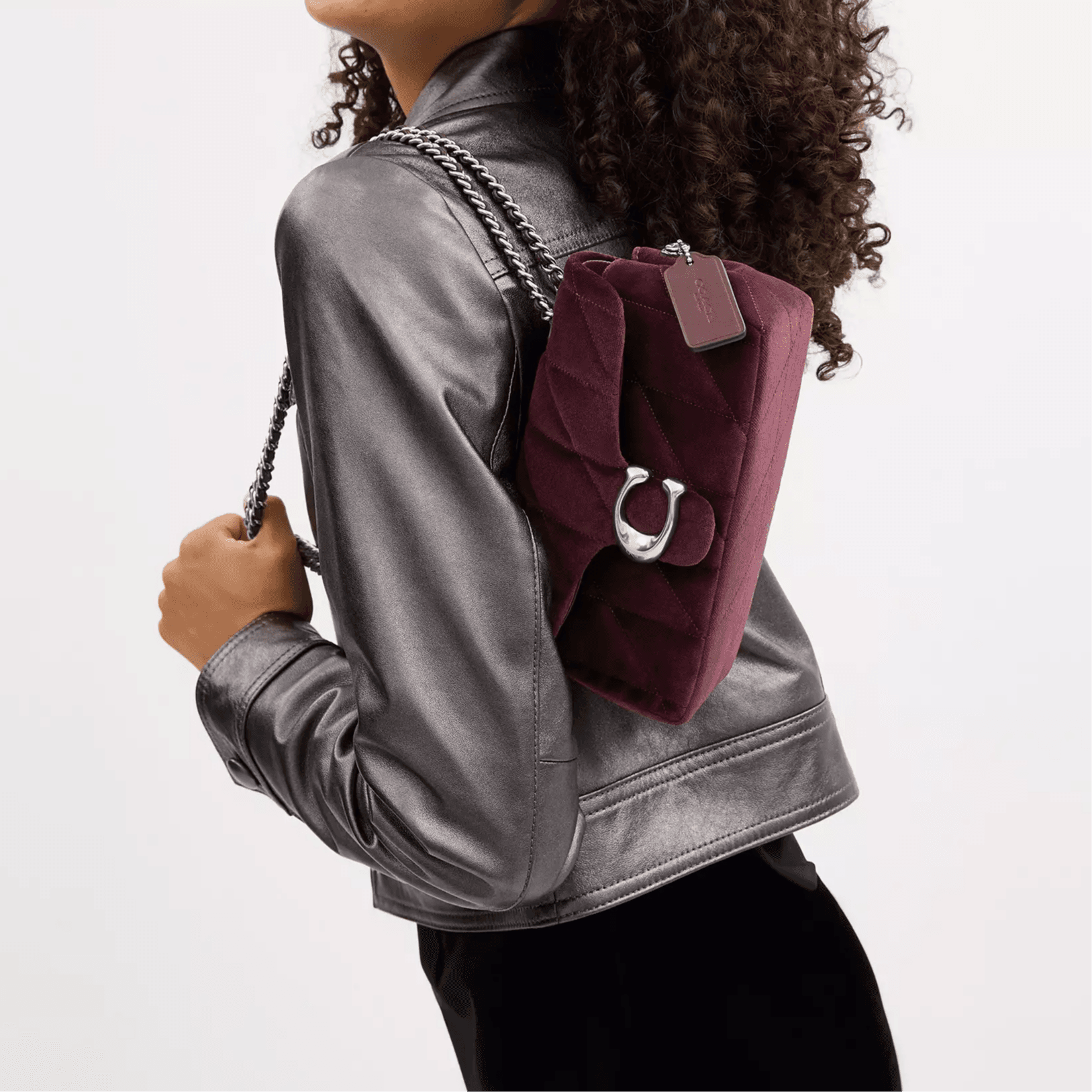 Сумка через плечо COACH Tabby 20 Merlot - изображение 8