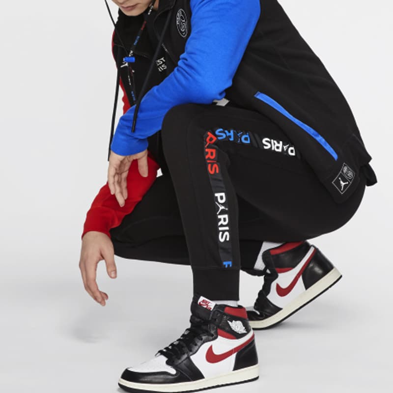 Штаны Jordan Paris Saint-Germain Logo Joggers Black - изображение 7