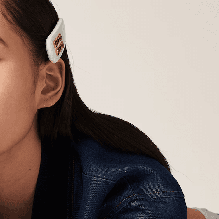 Заколка Miu Miu Hair Clip White - изображение 4