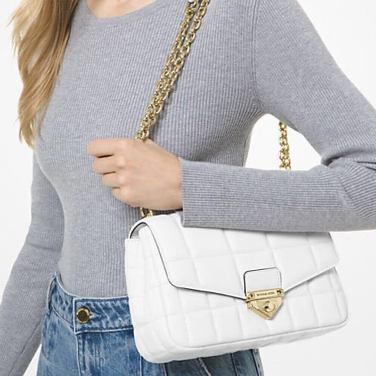 Сумка через плечо Michael Kors Soho White - изображение 5