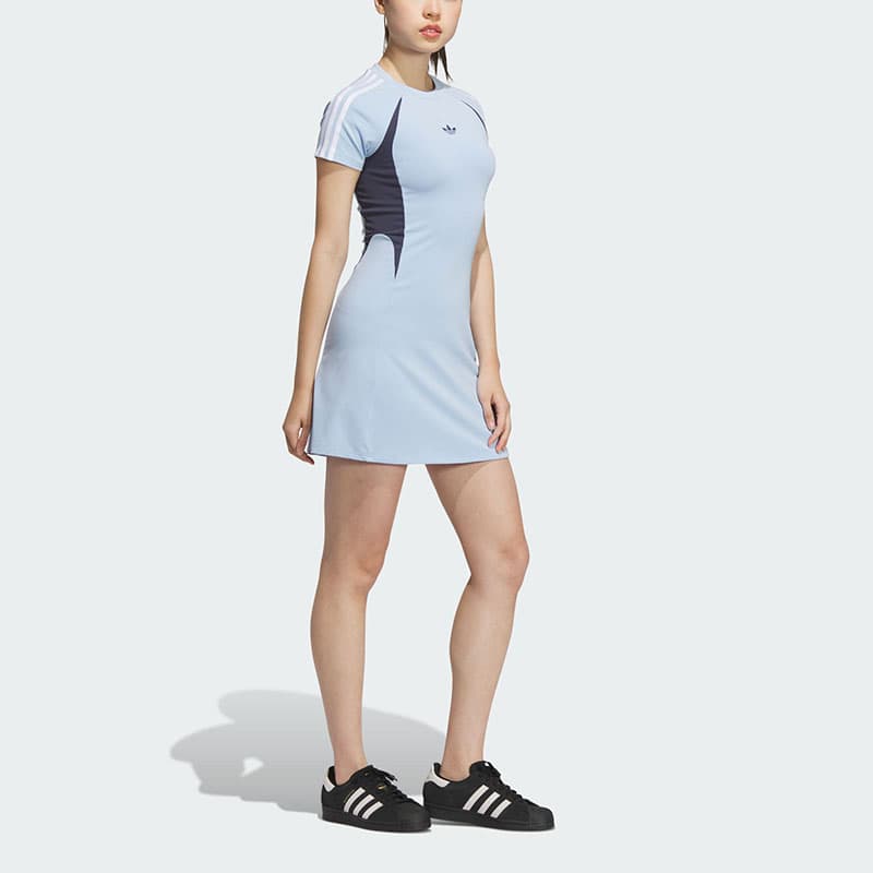 Платье adidas originals JERSEY SHORT SLEEVE DRESS - изображение 3