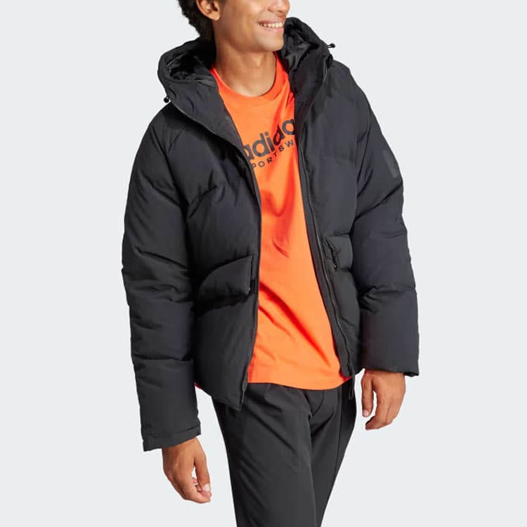 Зимняя куртка adidas Big Baffle Jacket Black - изображение 2
