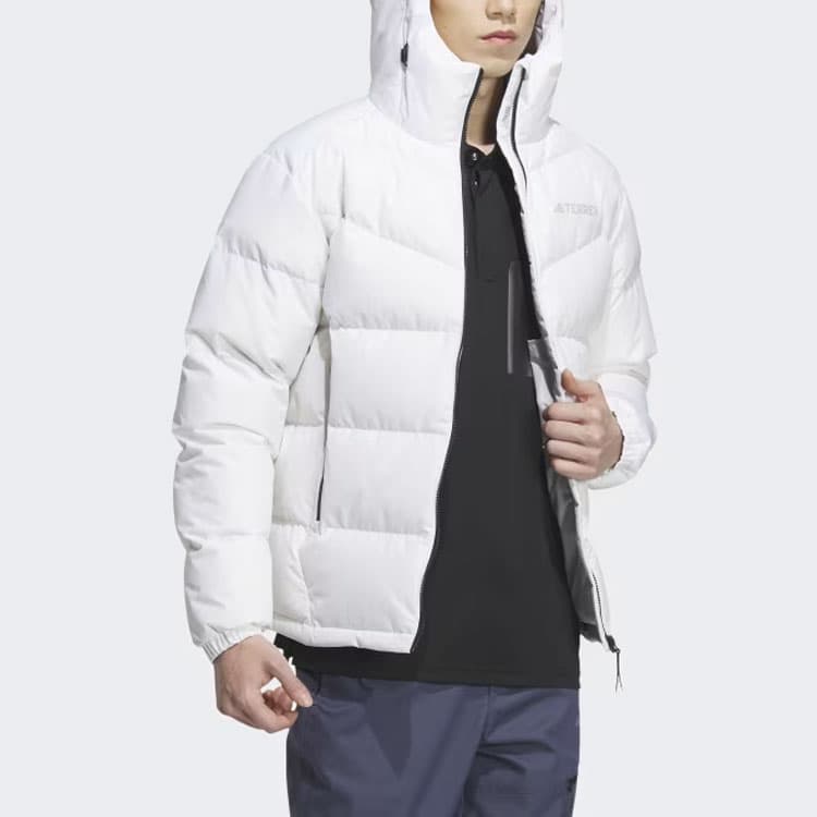 Зимняя куртка adidas Goose Down Jacket White - изображение 4