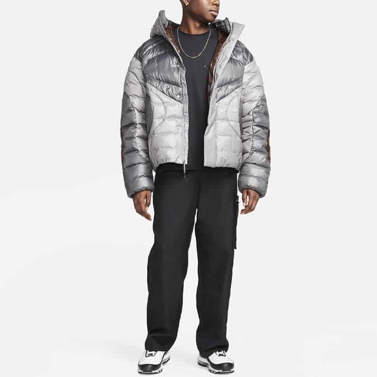 Зимняя куртка пуховик Nike Sportswear Tech Pack Iron Grey - изображение 3
