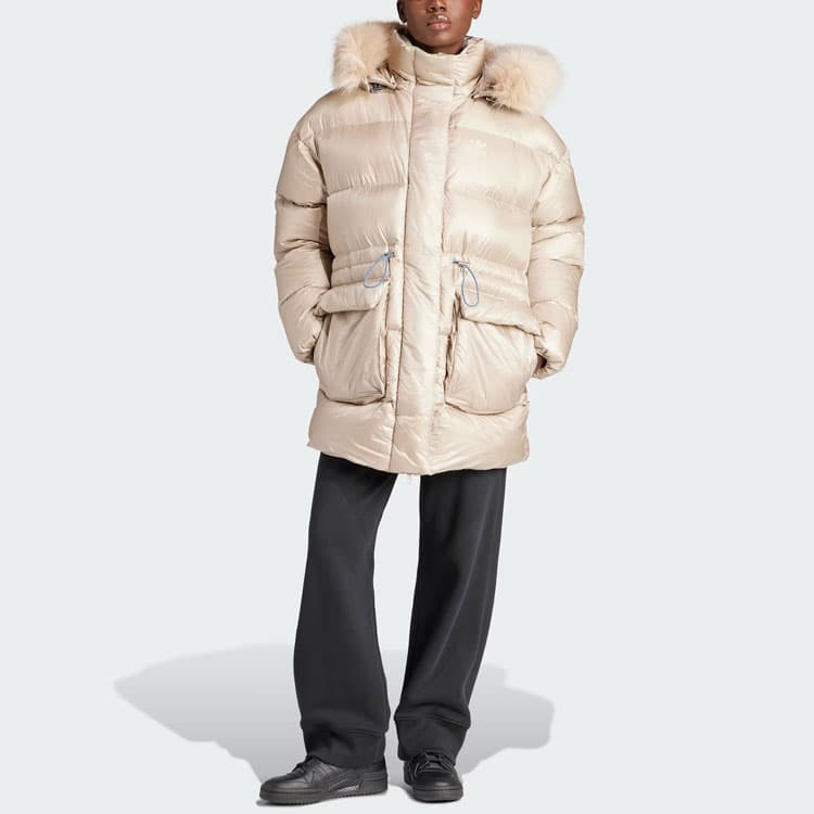 Пуховик adidas originals Puffed Long Fur Jacket 600 - изображение 5