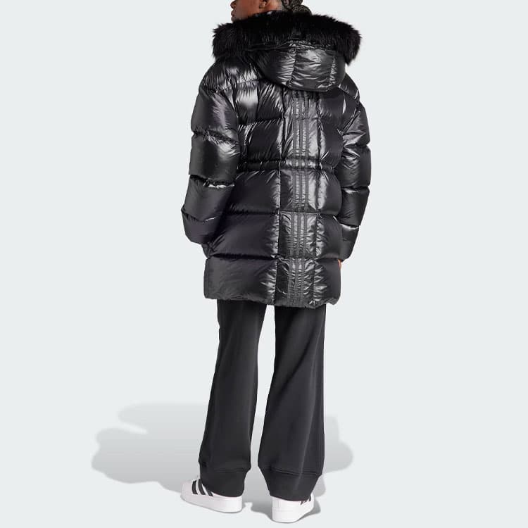 Пуховик adidas Originals Puffed Long Fur Jacket - изображение 3