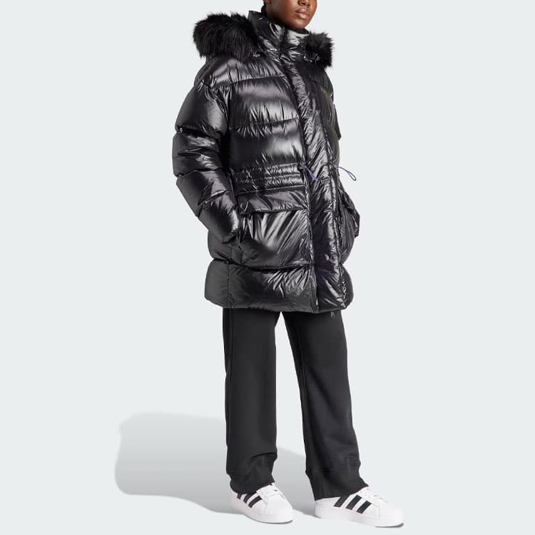 Пуховик adidas Originals Puffed Long Fur Jacket - изображение 7
