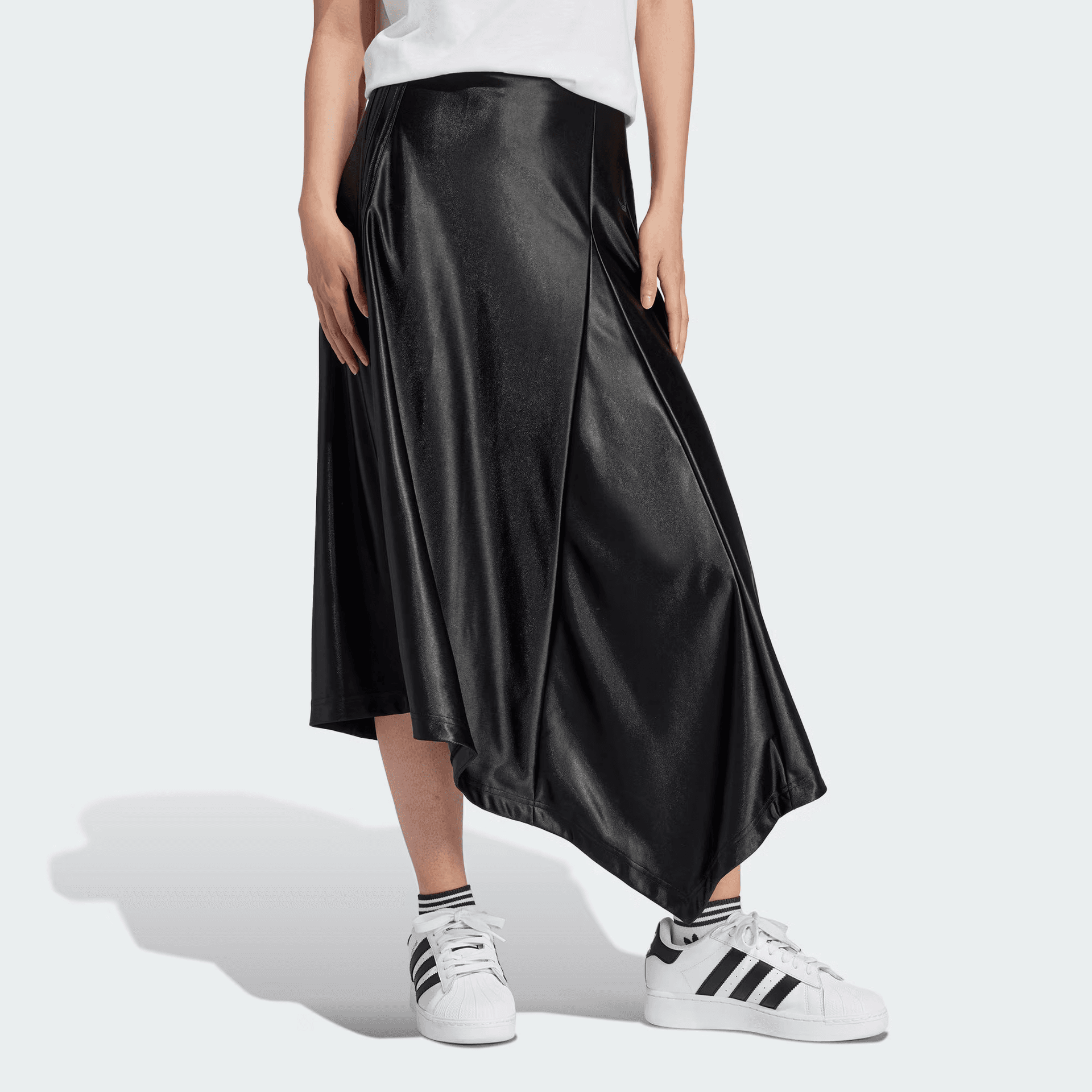 Юбка adidas Originals High-Waisted Satin Skirt - изображение 2