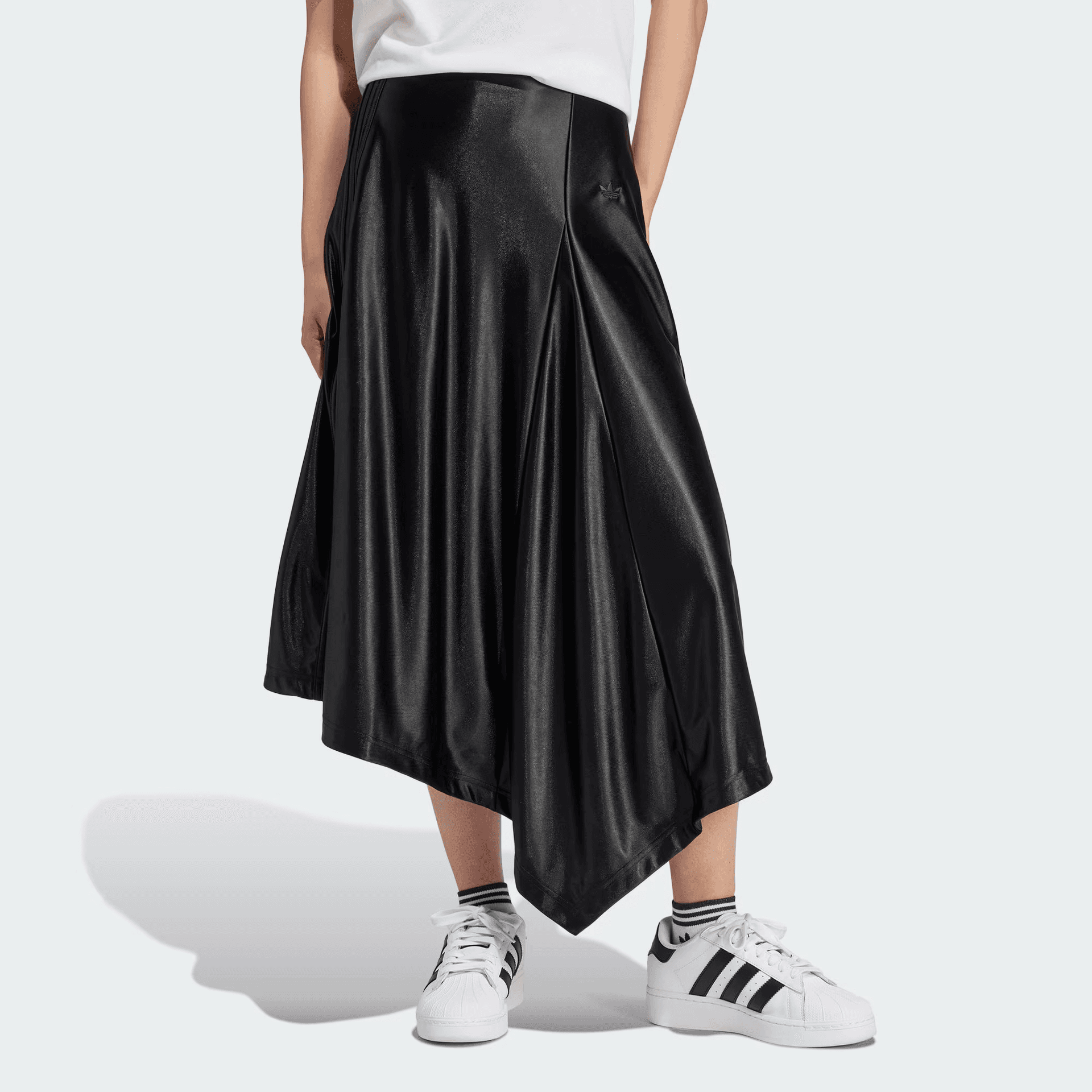 Юбка adidas Originals High-Waisted Satin Skirt - изображение 3