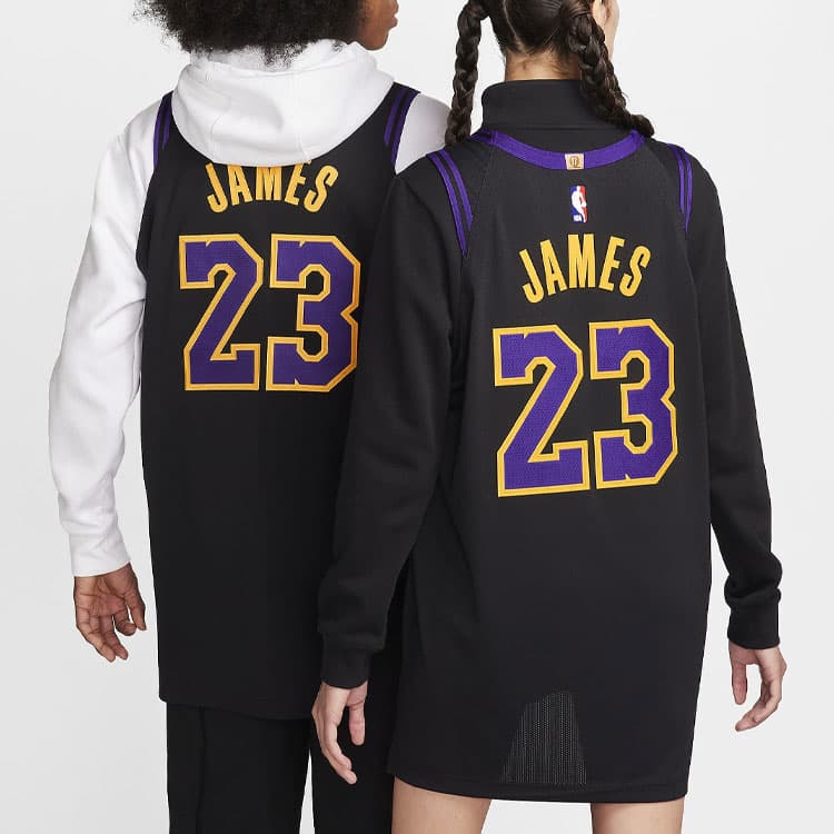 Баскетбольная майка Nike LeBron James Los Angeles Lakers City Edition 2023/24 Jersey - изображение 5
