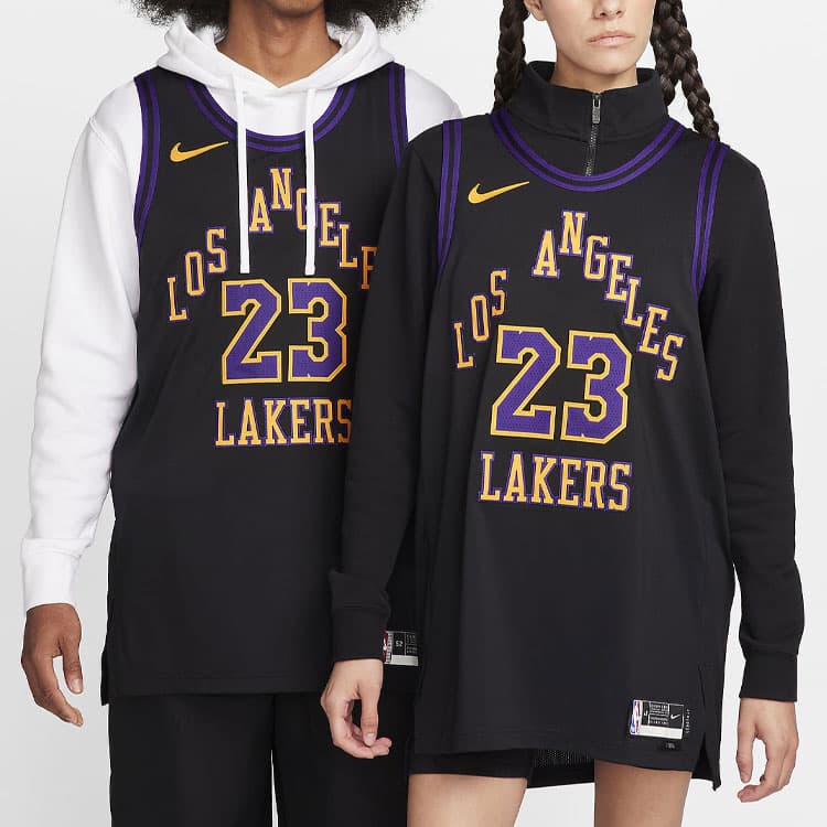 Баскетбольная майка Nike LeBron James Los Angeles Lakers City Edition 2023/24 Jersey - изображение 4