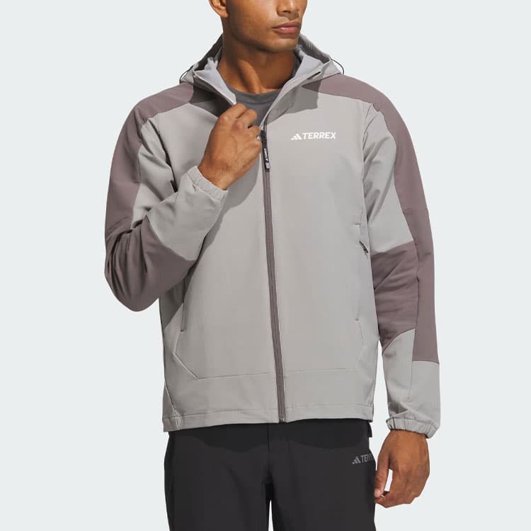 Куртка adidas Wind.Rdy Softshell Hooded Jacket Logo - изображение 2