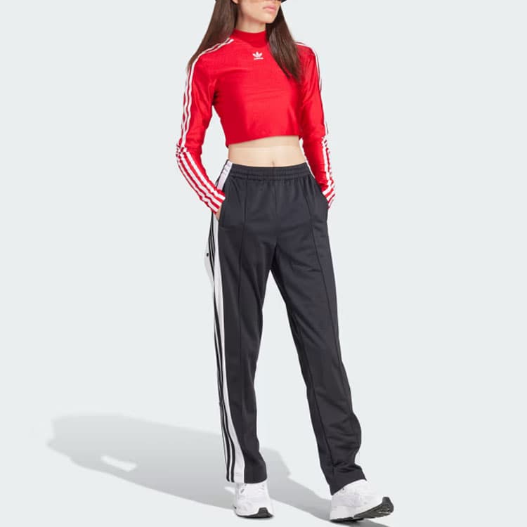 Кофта adidas 3-Stripes Cropped Long-Sleeve Top - изображение 4