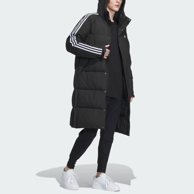 Зимняя куртка adidas 3-Stripes Long Down Jacket 600 - изображение 7