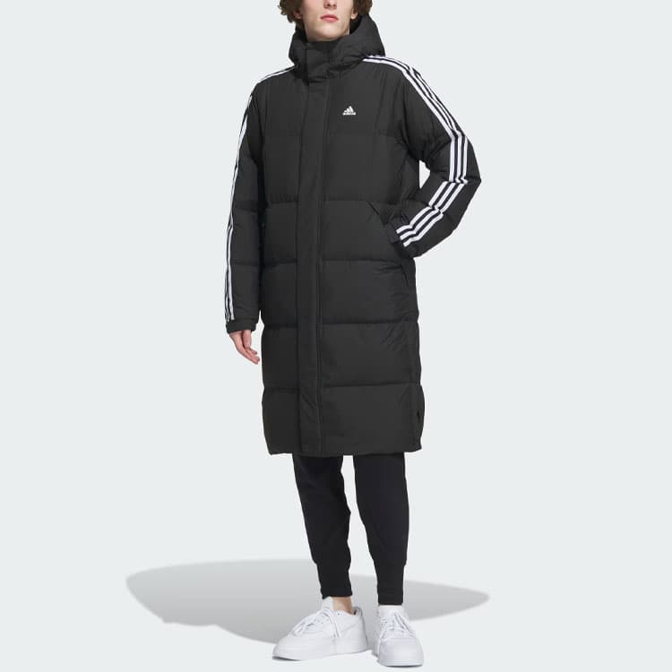 Зимняя куртка adidas 3-Stripes Long Down Jacket 600 - изображение 4