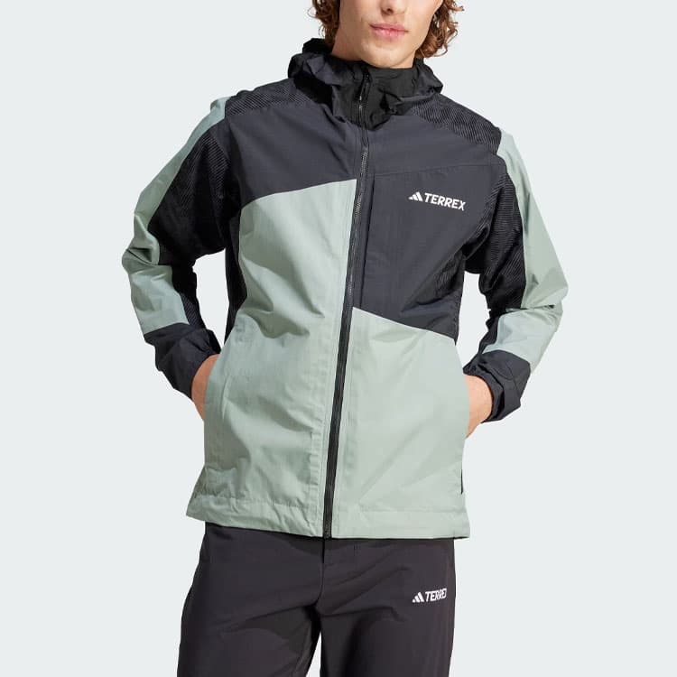 Демисезонная куртка adidas Xperior Hybrid Rain.Rdy Jacket Silver Grey Green - изображение 3