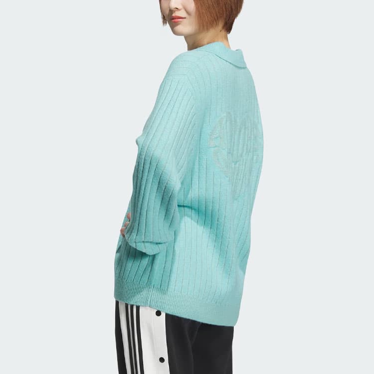 Кофта adidas Originals SS24 V-Day Polo Sweater Mint Green - изображение 6