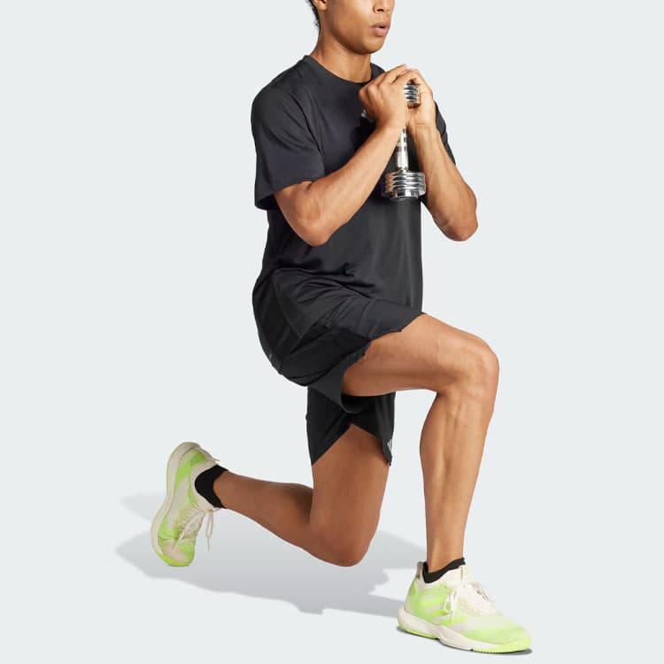Тренировочные штаны adidas Hiit Workout 3-Stripes Shorts Logo - изображение 4