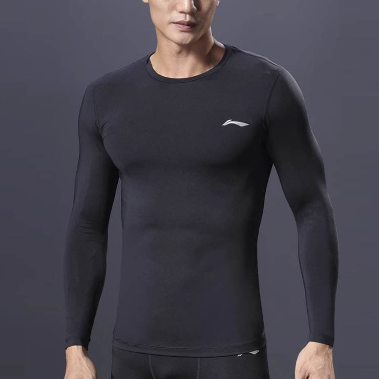 Спортивный костюм LiNing Logo Print Fleece Fitness Top - изображение 4
