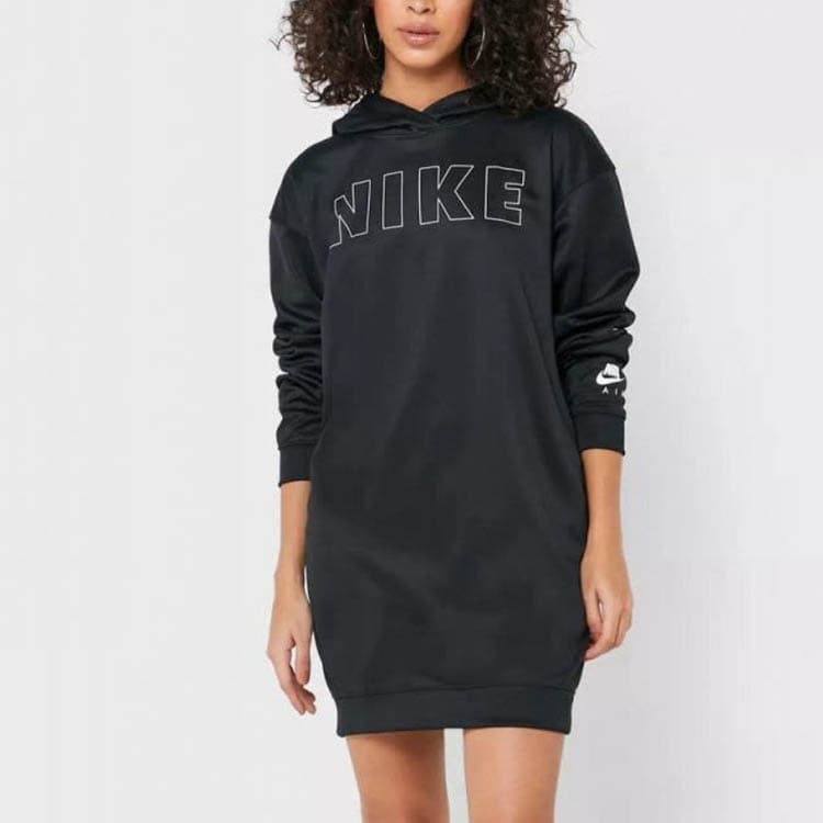 Платье Nike 20 Knit Hoodie Dress Black - изображение 5