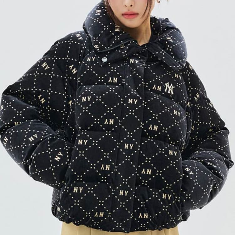 Зимняя куртка MLB FW23 Diamond Monogram Down Jacket Black - изображение 5
