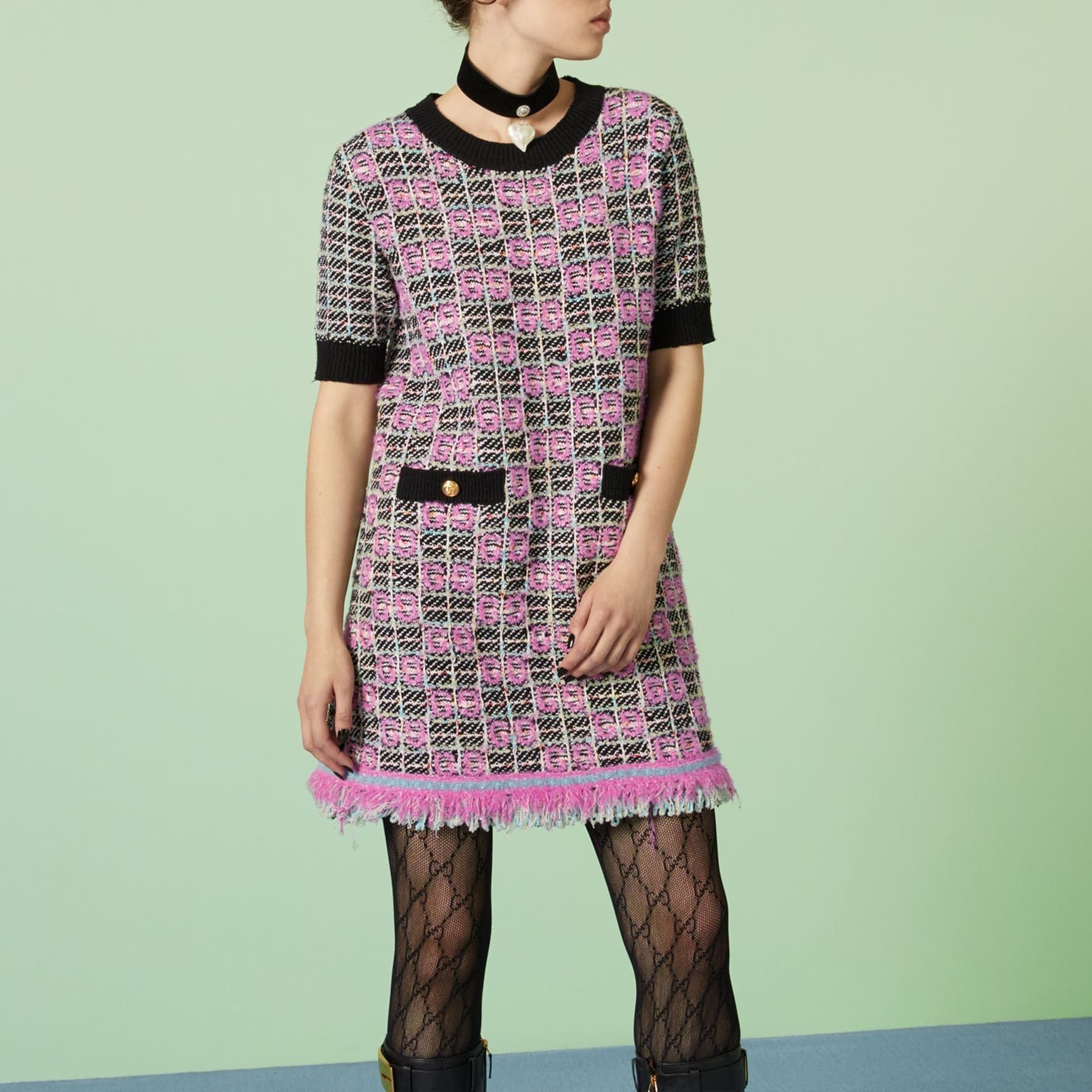 Платье GUCCI FW23 Logo - изображение 3