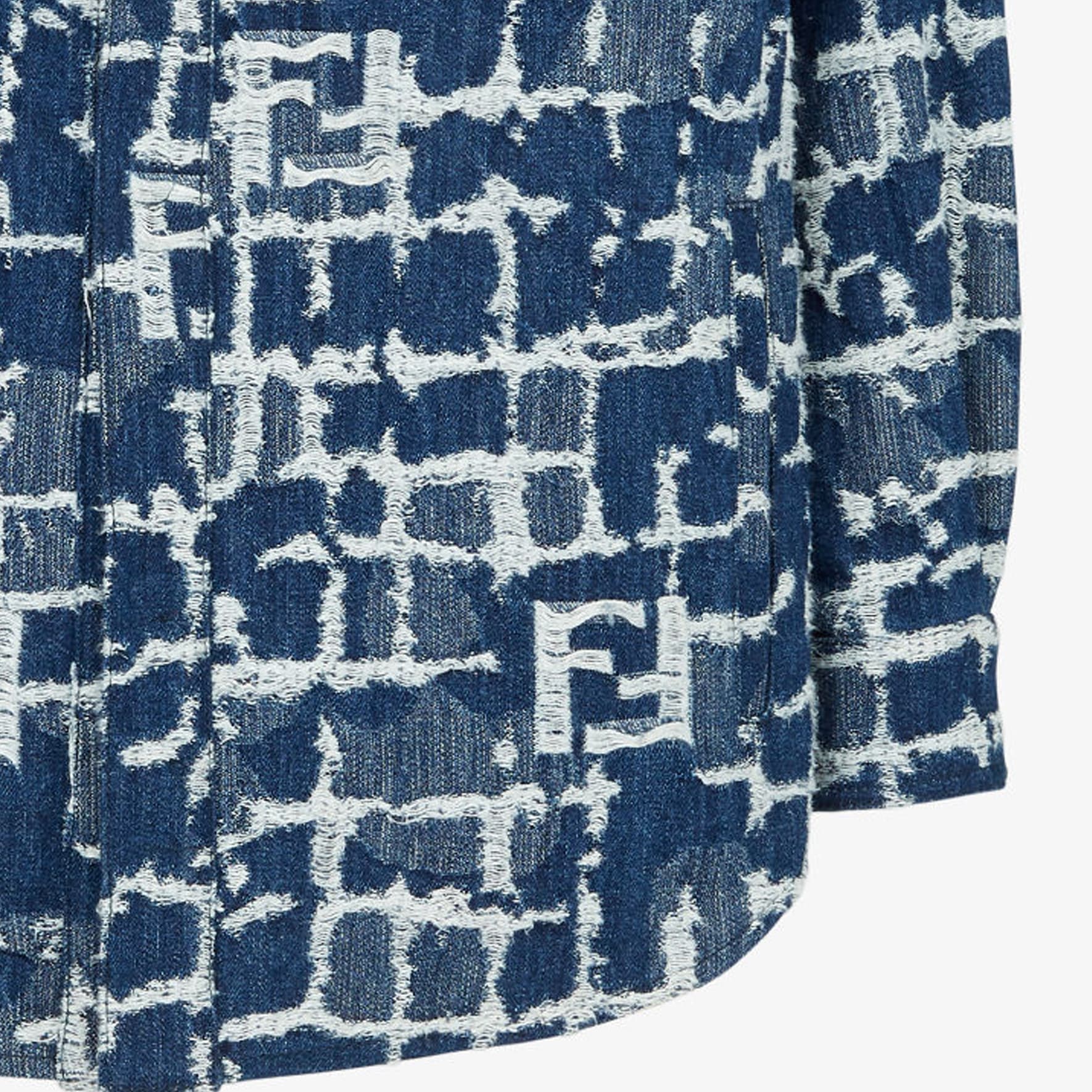 Джинсовая куртка Fendi SS24 Logo Denim Jacket - изображение 7