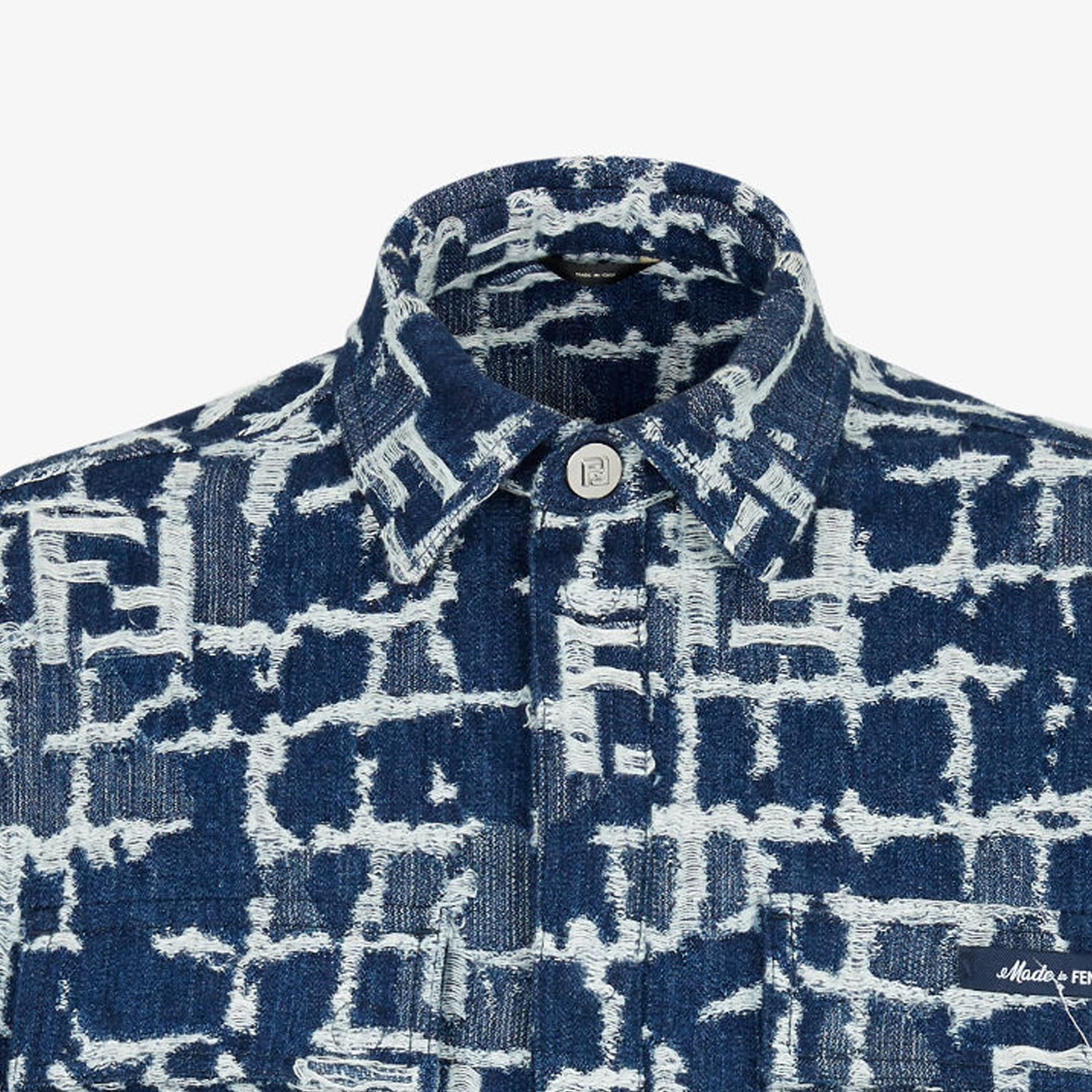Джинсовая куртка Fendi SS24 Logo Denim Jacket - изображение 6