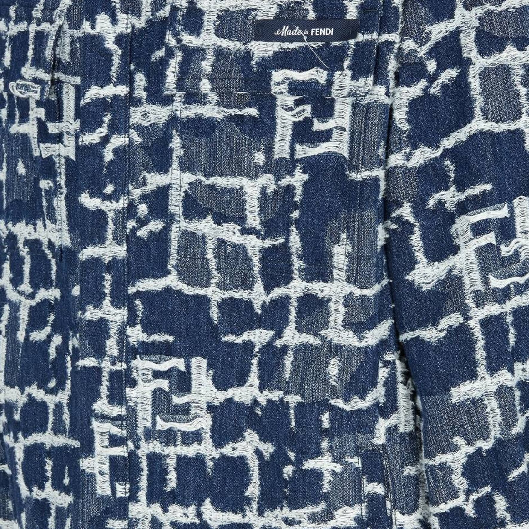 Джинсовая куртка Fendi SS24 Logo Denim Jacket - изображение 5