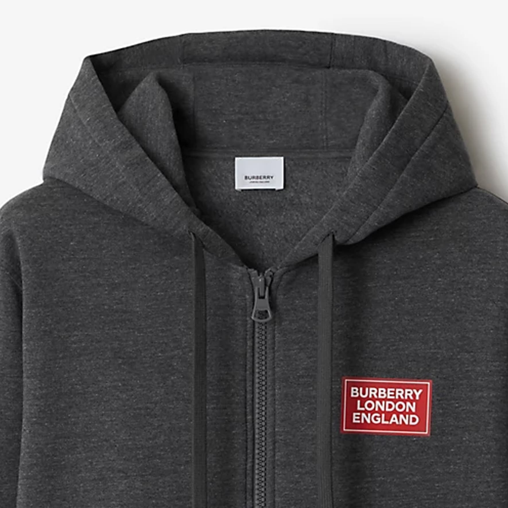 Худи Burberry Logo Hoodie Dark Grey — фото 6