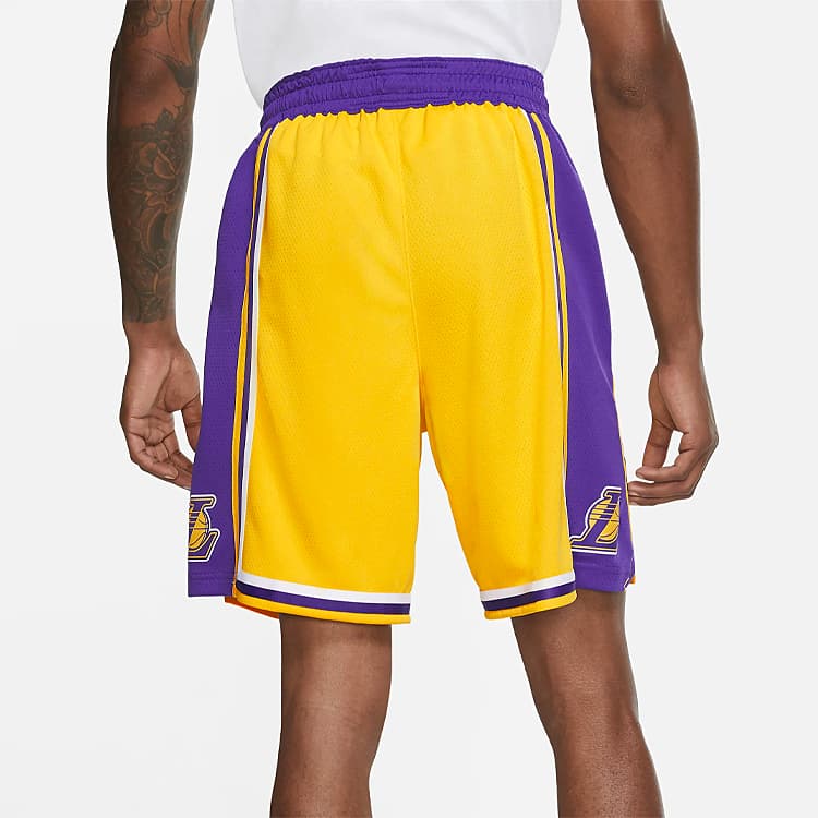 Баскетбольные шорты Nike NBA Icon Edition Lakers Yellow - изображение 7