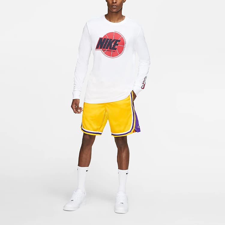 Баскетбольные шорты Nike NBA Icon Edition Lakers Yellow - изображение 5
