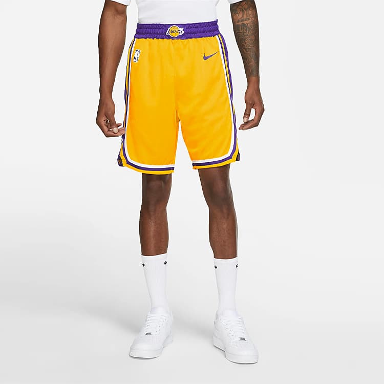 Баскетбольные шорты Nike NBA Icon Edition Lakers Yellow - изображение 6