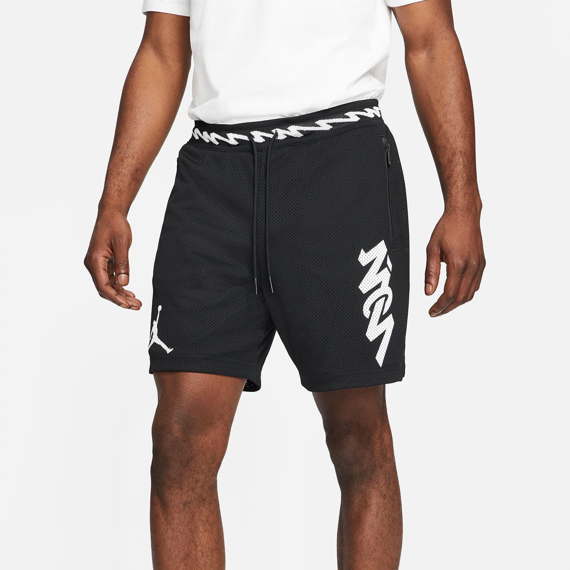 Тренировочные штаны Jordan Dri-FIT Zion Mesh Shorts Black - изображение 5