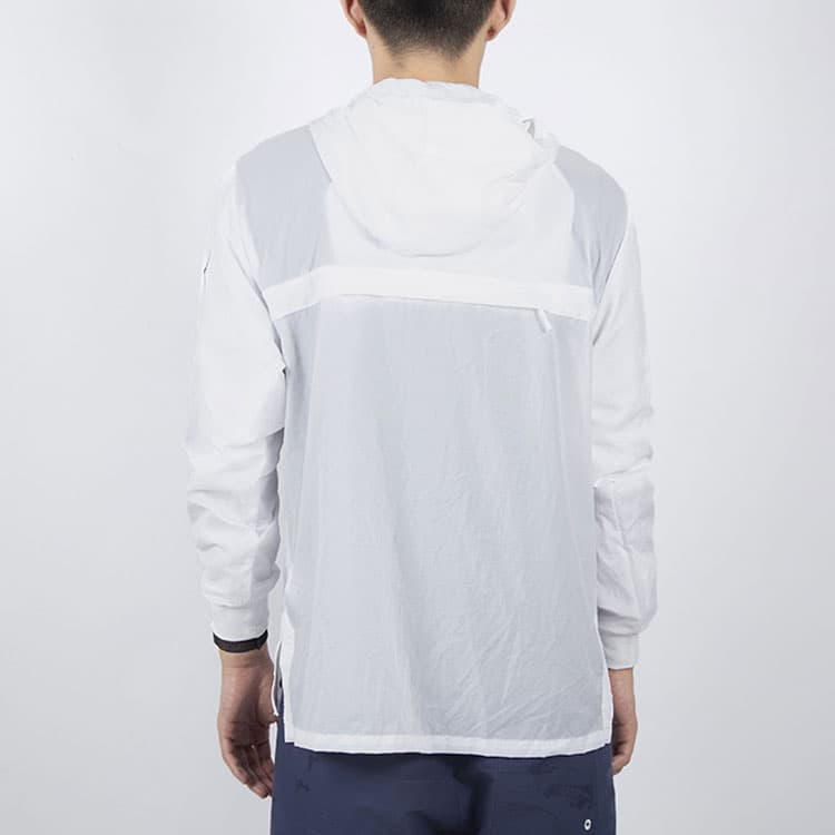 Демисезонная куртка Nike Big Swoosh Half-Zip Hoodie White - изображение 6