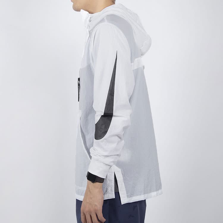 Демисезонная куртка Nike Big Swoosh Half-Zip Hoodie White - изображение 5
