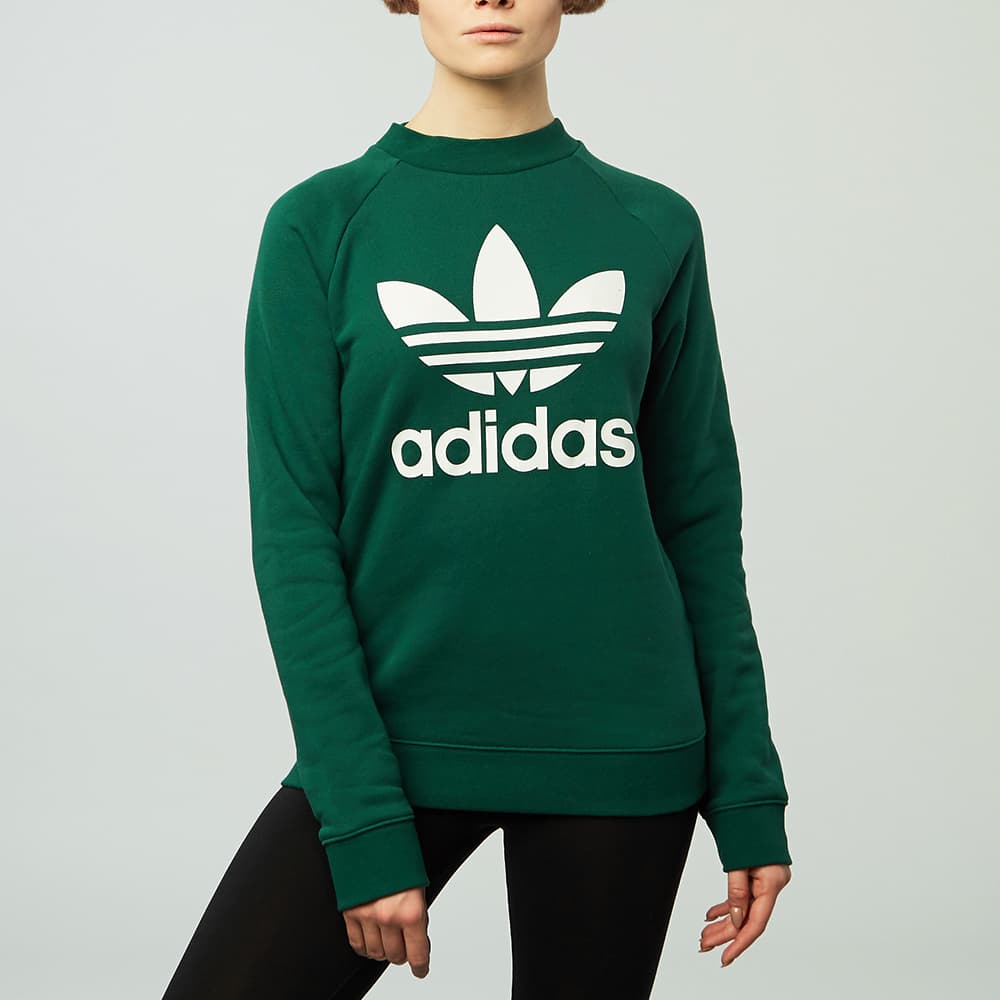 Худи adidas Trefoil Crew Sweat Collegeate Green - изображение 3