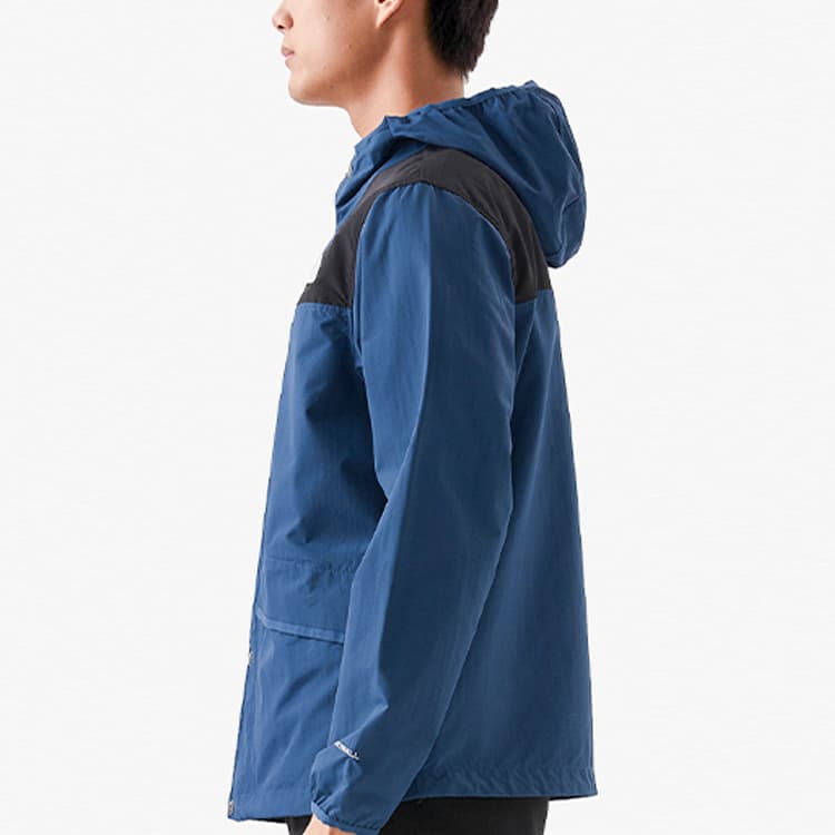 Куртка The North Face Logo Print Colorblock Zip Hoodie Jacket Blue - изображение 4