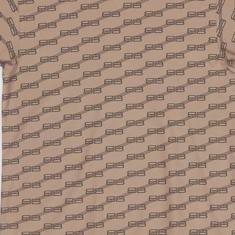 Футболка Balenciaga FW22 Logo Crewneck T-Shirt Brown — фото 8