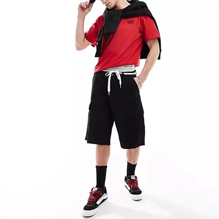 Футболка Emporio Armani EA7 Red T-Shirt - изображение 4