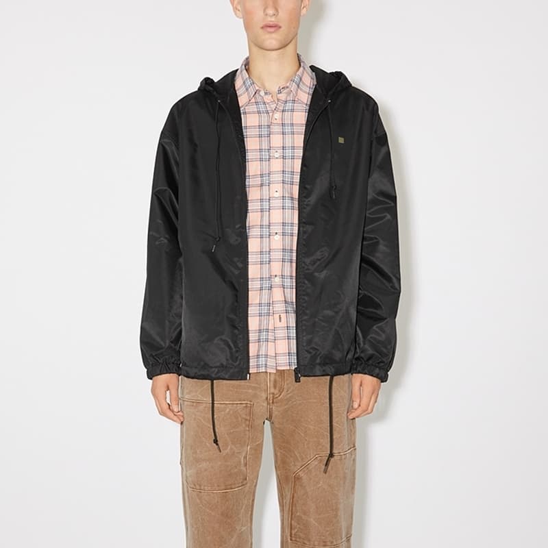 Куртка Acne Studios Face Nylon Hooded Bomber Jacket Black - изображение 2