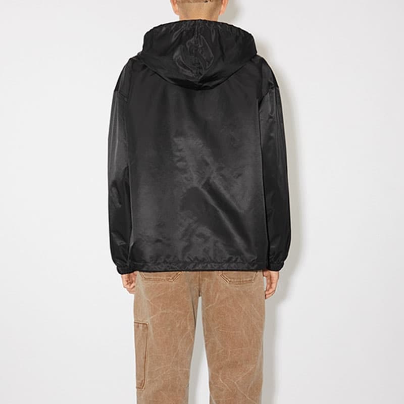 Куртка Acne Studios Face Nylon Hooded Bomber Jacket Black - изображение 3