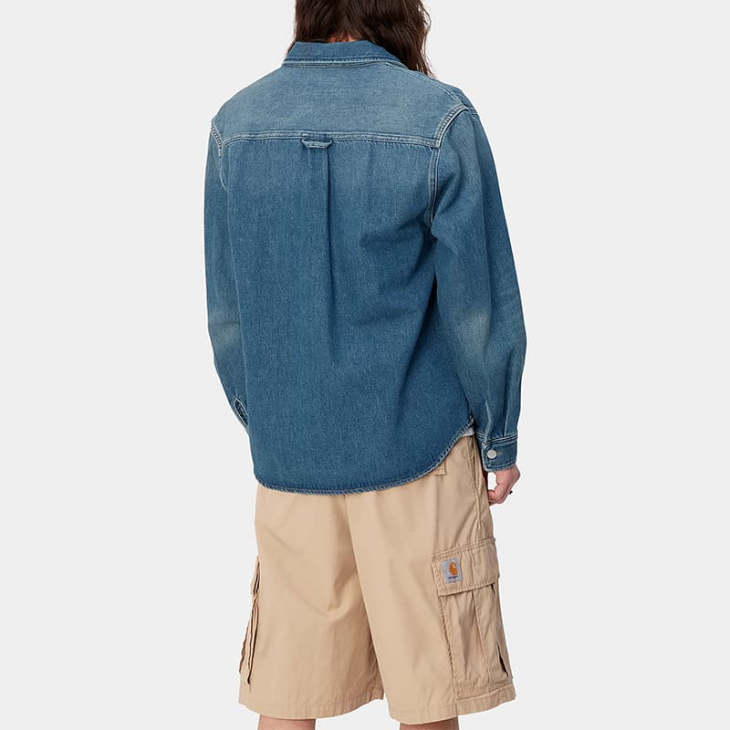 Джинсовая куртка Carhartt WIP SS24 Harvey Shirt Jac - изображение 5