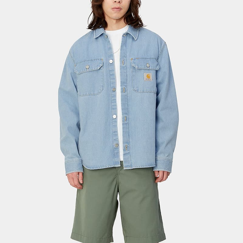 Джинсовая куртка Carhartt WIP Harvey Shirt Jac - изображение 3
