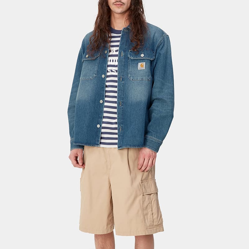 Джинсовая куртка Carhartt WIP SS24 Harvey Shirt Jac - изображение 3