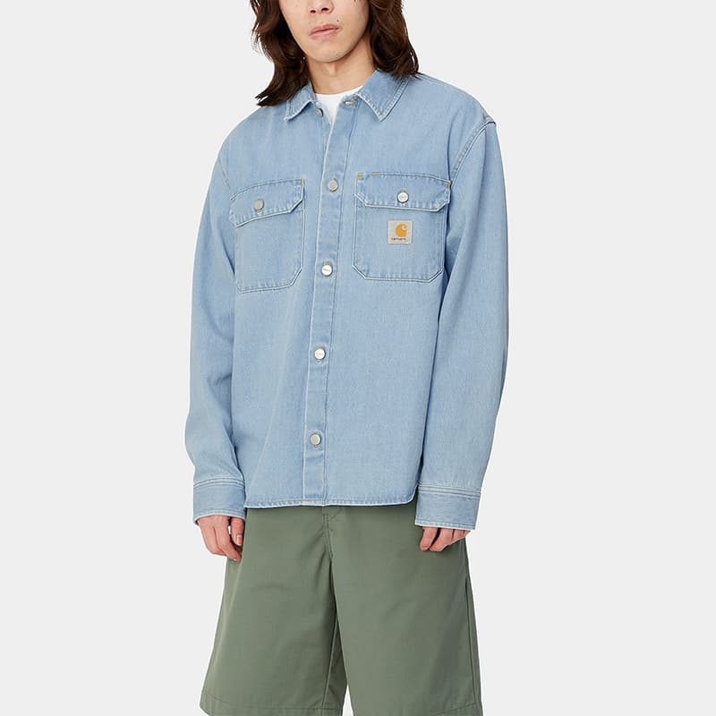 Джинсовая куртка Carhartt WIP Harvey Shirt Jac - изображение 4