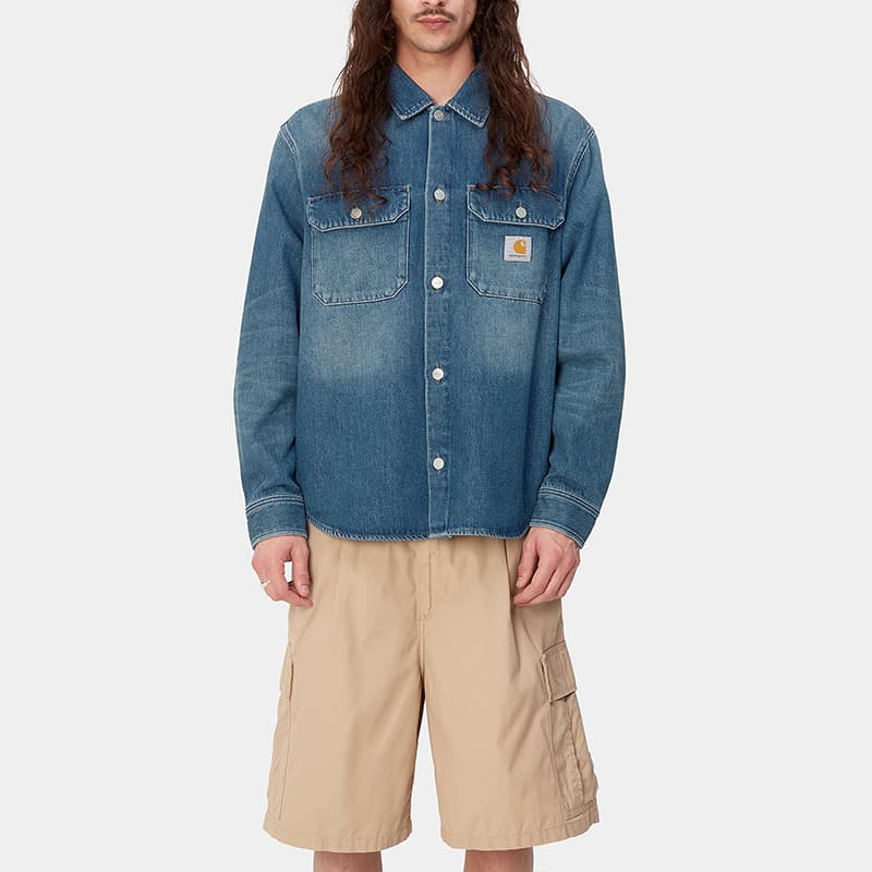 Джинсовая куртка Carhartt WIP SS24 Harvey Shirt Jac - изображение 4