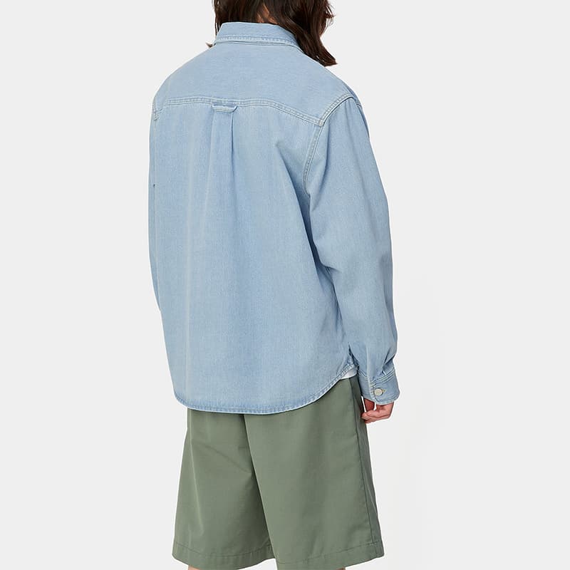 Джинсовая куртка Carhartt WIP Harvey Shirt Jac - изображение 5